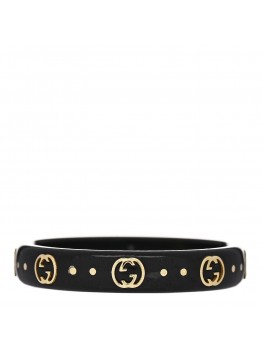 18K Yellow Gold Synthetic Corundum Icon Ring 61 9.5 Black