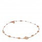 18K Rose Gold Diamond GG Flora Station Bracelet