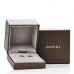 18K White Gold Running G Stud Earrings