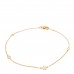 18K Yellow Gold Diamond Star GG Station Bracelet