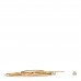 18K Yellow Gold Running G Square Round Single Earring