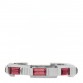18K White Gold Rubellite Narrow Link to Love Ring 52 6