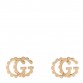 18K Yellow Gold Running G Scalloped Stud Earrings