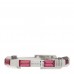 18K White Gold Rubellite Narrow Link to Love Ring 52 6