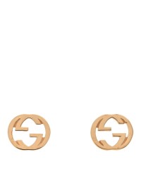 18K Yellow Gold Interlocking G Stud Earrings