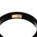 18K Yellow Gold Synthetic Corundum Icon Ring 61 9.5 Black