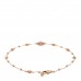 18K Rose Gold Diamond GG Flora Station Bracelet