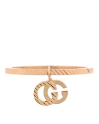 18K Yellow Gold GG Running Charm Ring 49 4.75