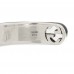X ADIDAS Sterling Silver Enamel Cuff Bracelet 17 Black