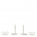 18K White Gold Mini Running GG Stud Earrings