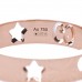 18K Rose Gold Icon Stars Band Ring 52 6
