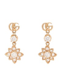 18K Rose Gold Diamond Flora Earrings