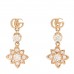 18K Rose Gold Diamond Flora Earrings