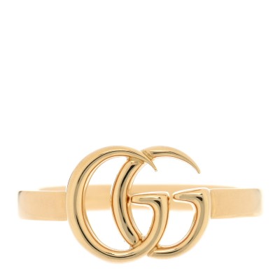 18K Rose Gold Running GG Ring 57 7.75