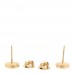 18K Yellow Gold Horsebit Earrings