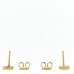 18K Yellow Gold Interlocking G Stud Earrings