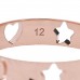 18K Rose Gold Icon Stars Band Ring 52 6