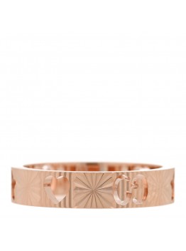 18K Rose Gold Icon Stars Band Ring 49 4.75