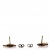 Metal Crystal Interlocking G Strawberry Drop Earrings Red