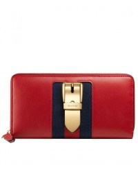 GG Sylvie leather zip around wallet 476083