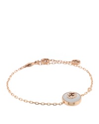 18K Rose Gold Diamond Mother of Pearl GG Bracelet