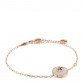 18K Rose Gold Diamond Mother of Pearl GG Bracelet