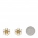 Metal Pearl Double G Clip On Earrings Aged Gold