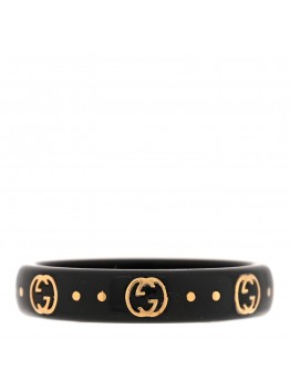 18K Yellow Gold Synthetic Corundum Icon Ring 51 5.75 Black
