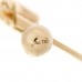 18K Yellow Gold Running G Square Round Single Earring