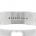 18K White Gold Icon Heart Band Ring 60 9