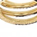 18K Yellow Gold Black Diamond Topaz Sapphire Diamond Ouroboros Snake Three-Row Ring 53 6.25