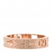 18K Rose Gold Icon Stars Band Ring 49 4.75
