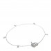 18K White Gold Diamond GG Running Bracelet
