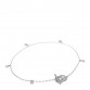 18K White Gold Diamond GG Running Bracelet