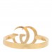 18K Rose Gold Running GG Ring 57 7.75