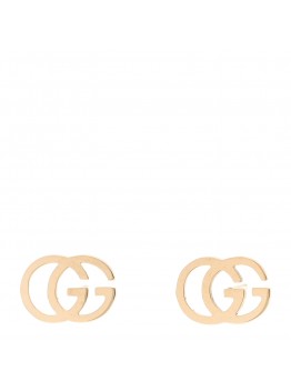 18K Yellow Gold Running G Stud Earrings