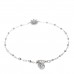 18K White Gold Diamond Flora Station Bracelet