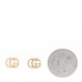 18K Yellow Gold Running G Scalloped Stud Earrings