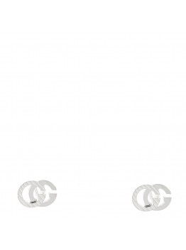 18K White Gold Mini Running GG Stud Earrings
