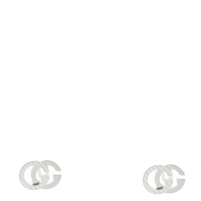18K White Gold Mini Running GG Stud Earrings