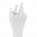 18K White Gold Rubellite 7mm Link to Love Ring 52 6