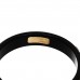 18K Yellow Gold Synthetic Corundum Icon Ring 60 9 Black