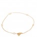 18K Yellow Gold Diamond Star GG Station Bracelet