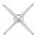 18K White Gold Diamond Running G Cross Ring 51 5.75