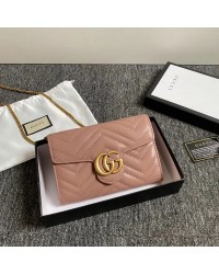 GC432 GG Marmont matelassé mini bag / 8″W x 5″H x 2.5″D