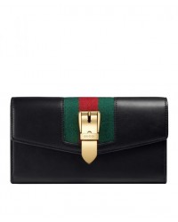 GG Sylvie leather continental wallet 476084