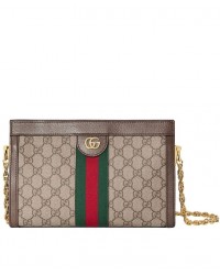 GG Ophidia GG small shoulder bag 503877 Dark Coffee