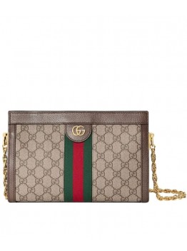 GG Ophidia GG small shoulder bag 503877 Dark Coffee