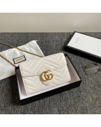 GC431 GG Marmont matelassé mini bag / 8″W x 5″H x 2.5″D