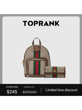 Ophidia GG small backpack+GUCCI continental wallet